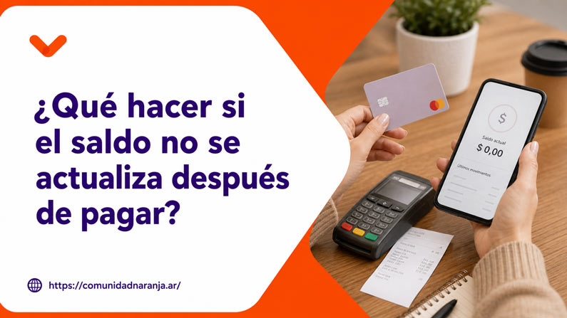 naranja x saldo no se actualiza